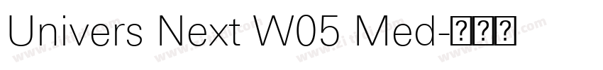 Univers Next W05 Med字体转换